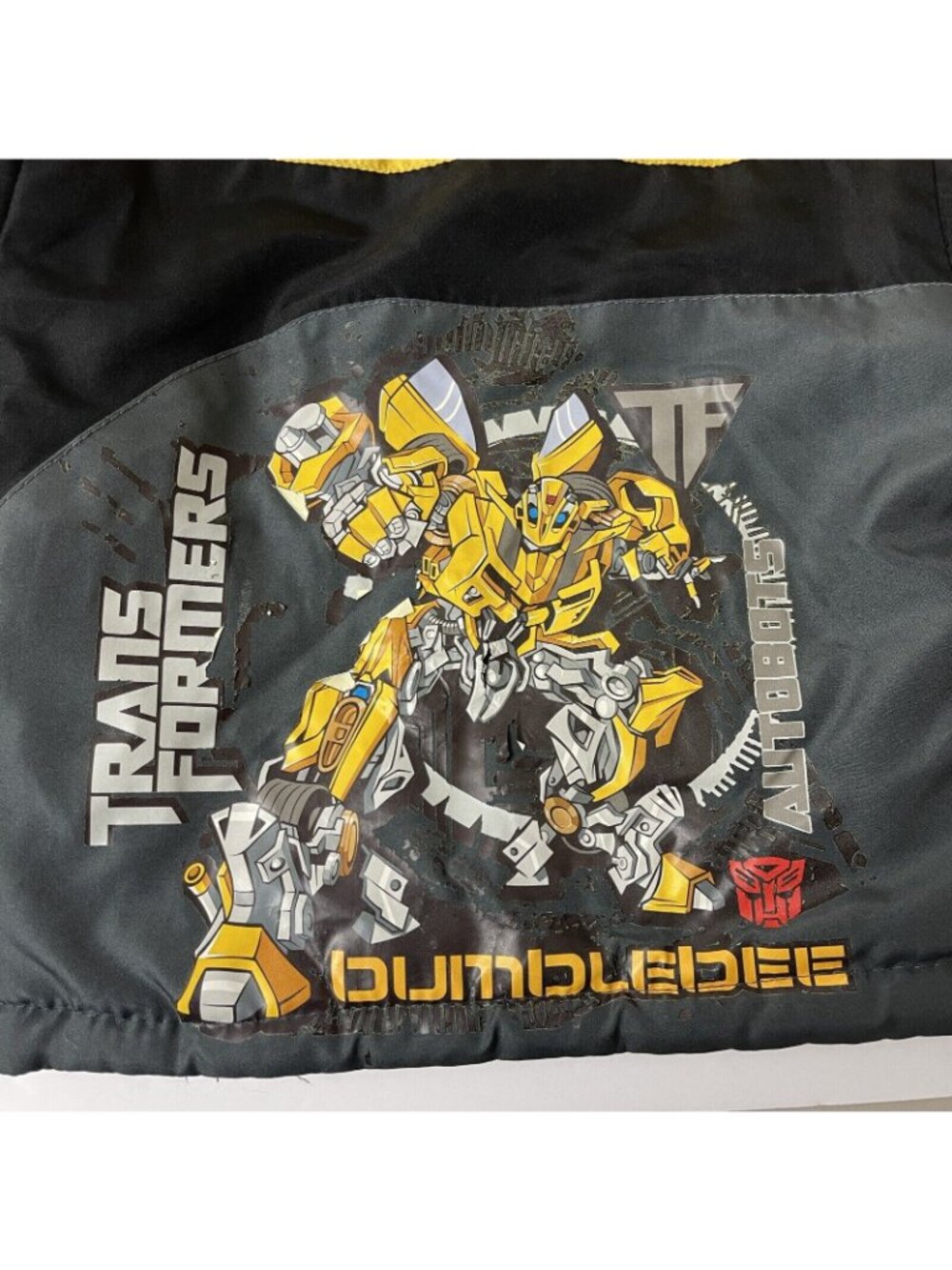 Transformers Boys Jacket Yellow & Black 2T Polyester Bumblebee Graphic Hooded - Picture 4 of 6